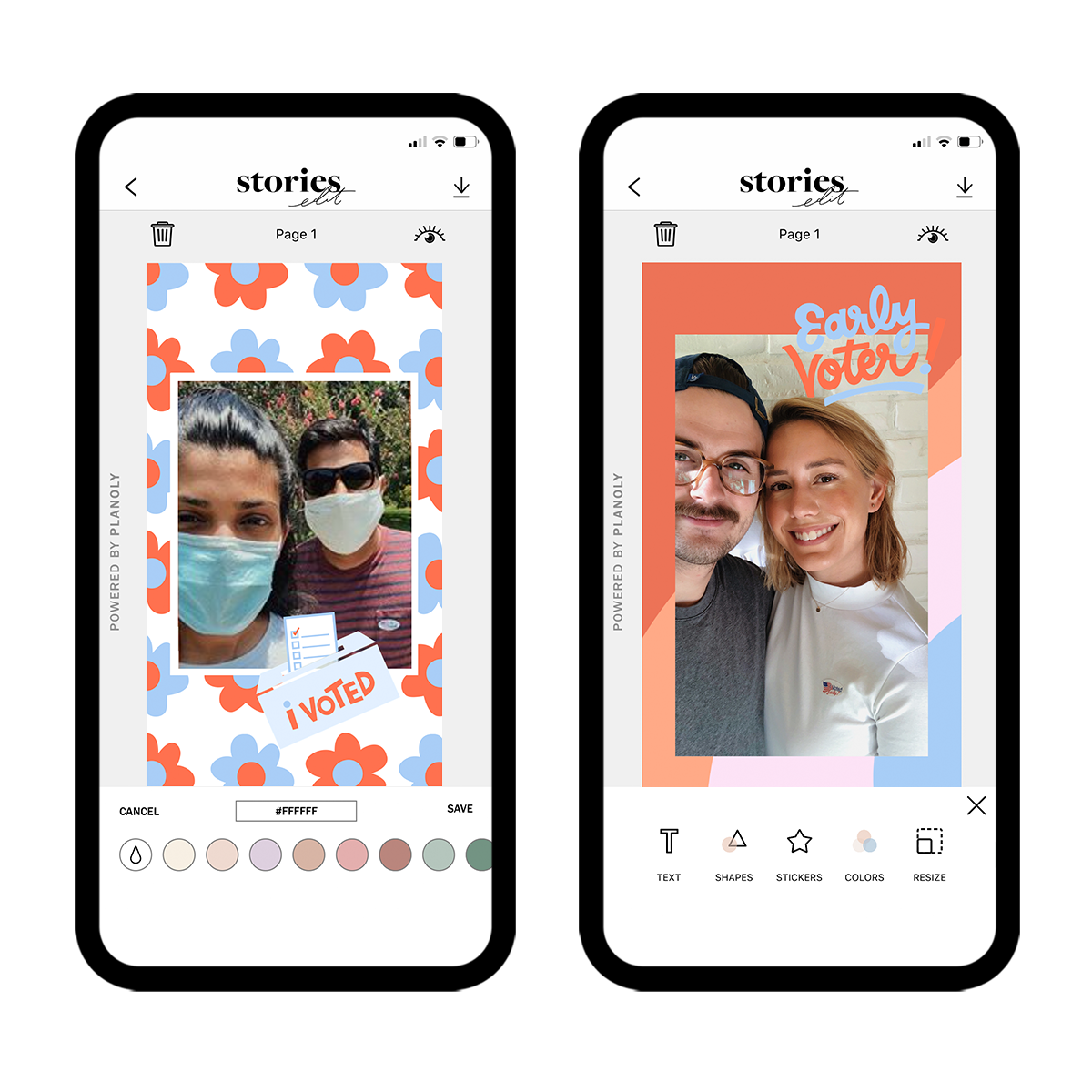 Cast your vote collection is available in storiesedit
