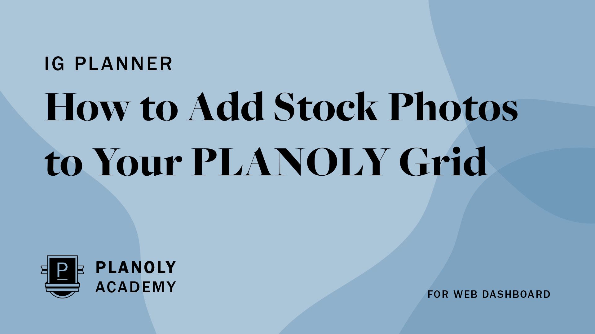 How to Add Stock Photos to Your PLANOLY Grid