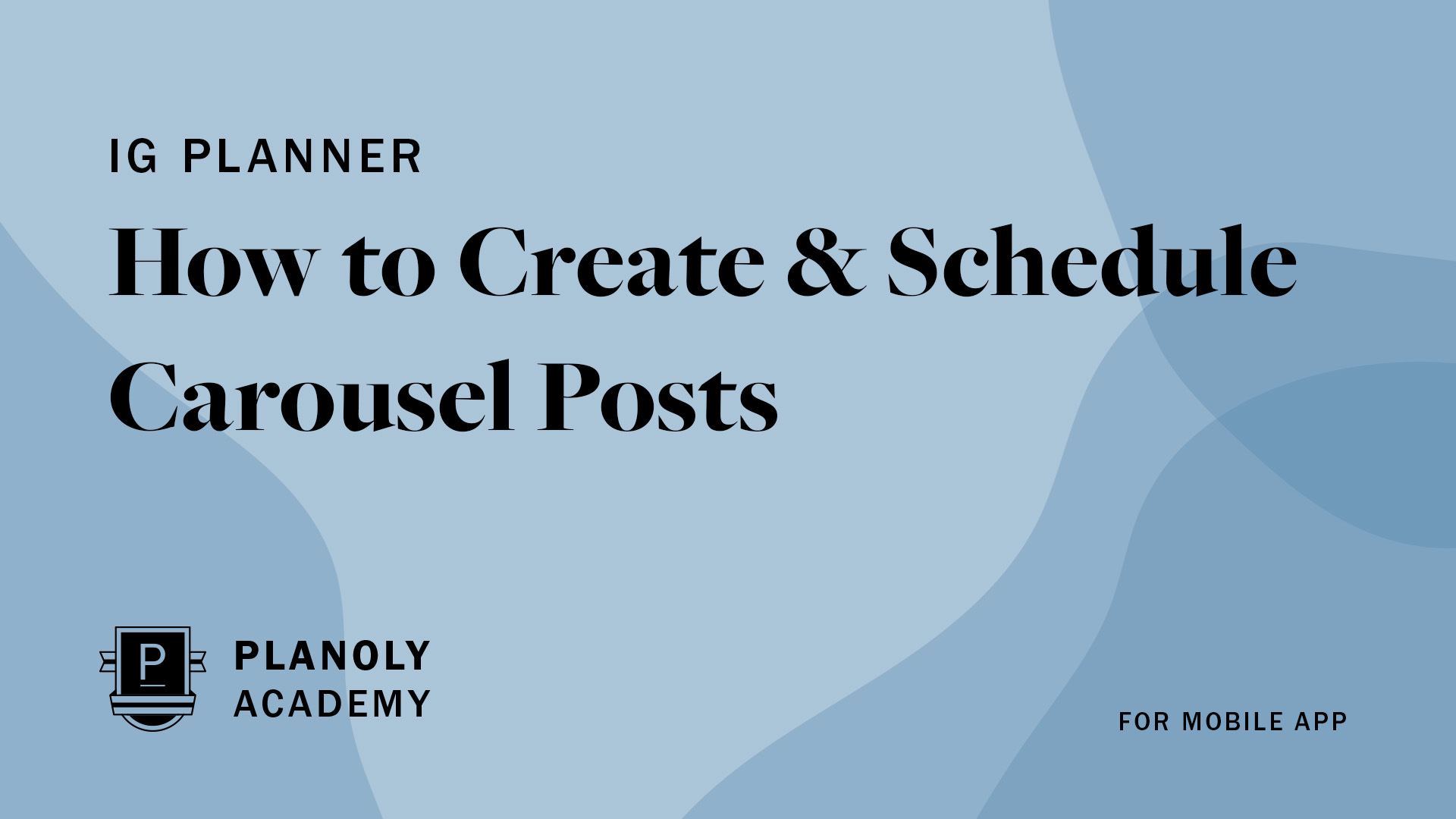 How to Create & Schedule Carousel Posts