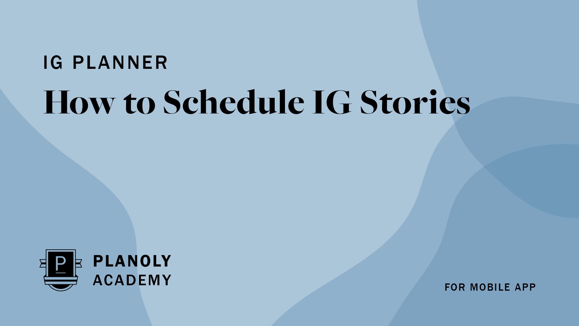 How to Schedule IG Stories