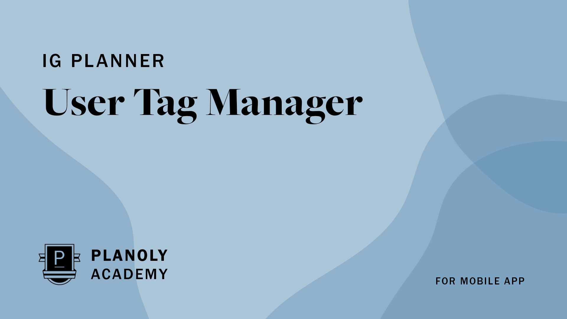 User Tag Manager