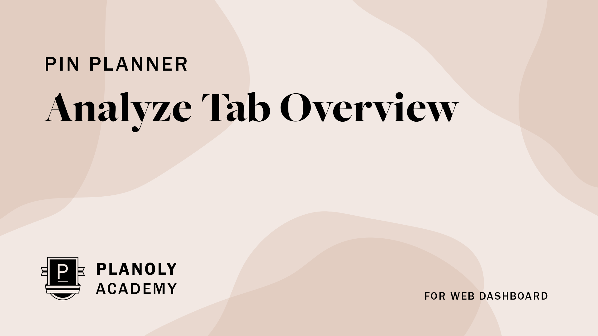 Analyze Tab Overview